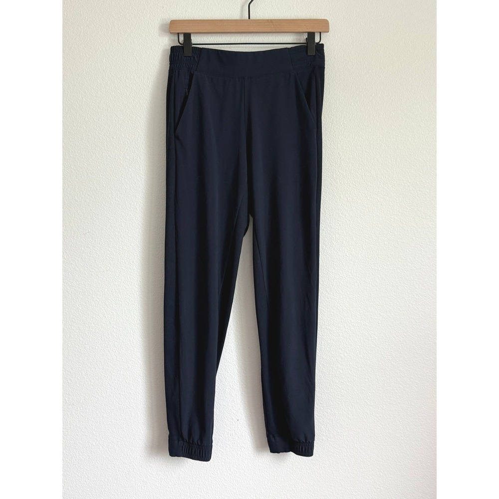Athleta Brooklyn Jogger 0 Navy Blue Athletic Travel Lightweight Stretch Pants